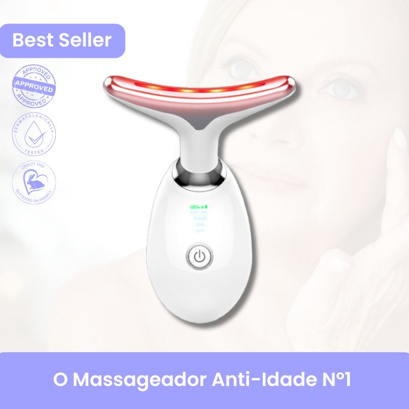 Massageador facial anti-envelhecimento- Rejuvenesça sua pele em casa com alguns minutos por dia